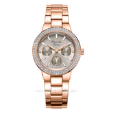 Alexandre Christie Passion AC 2A63 BF Rosegold Dial Grey Stainless Steel Strap